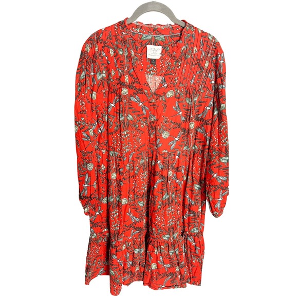 Anthropologie Kelly Louise Judd Flannel Whimsical Flannel Sleep Mini Dress Small - Picture 4 of 7